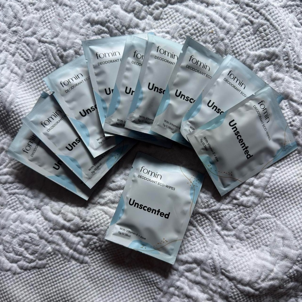 Fomin AHA Deodorant Wipes Set of 9 - Unscented